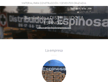 Tablet Screenshot of distribuidoraespinosa.com